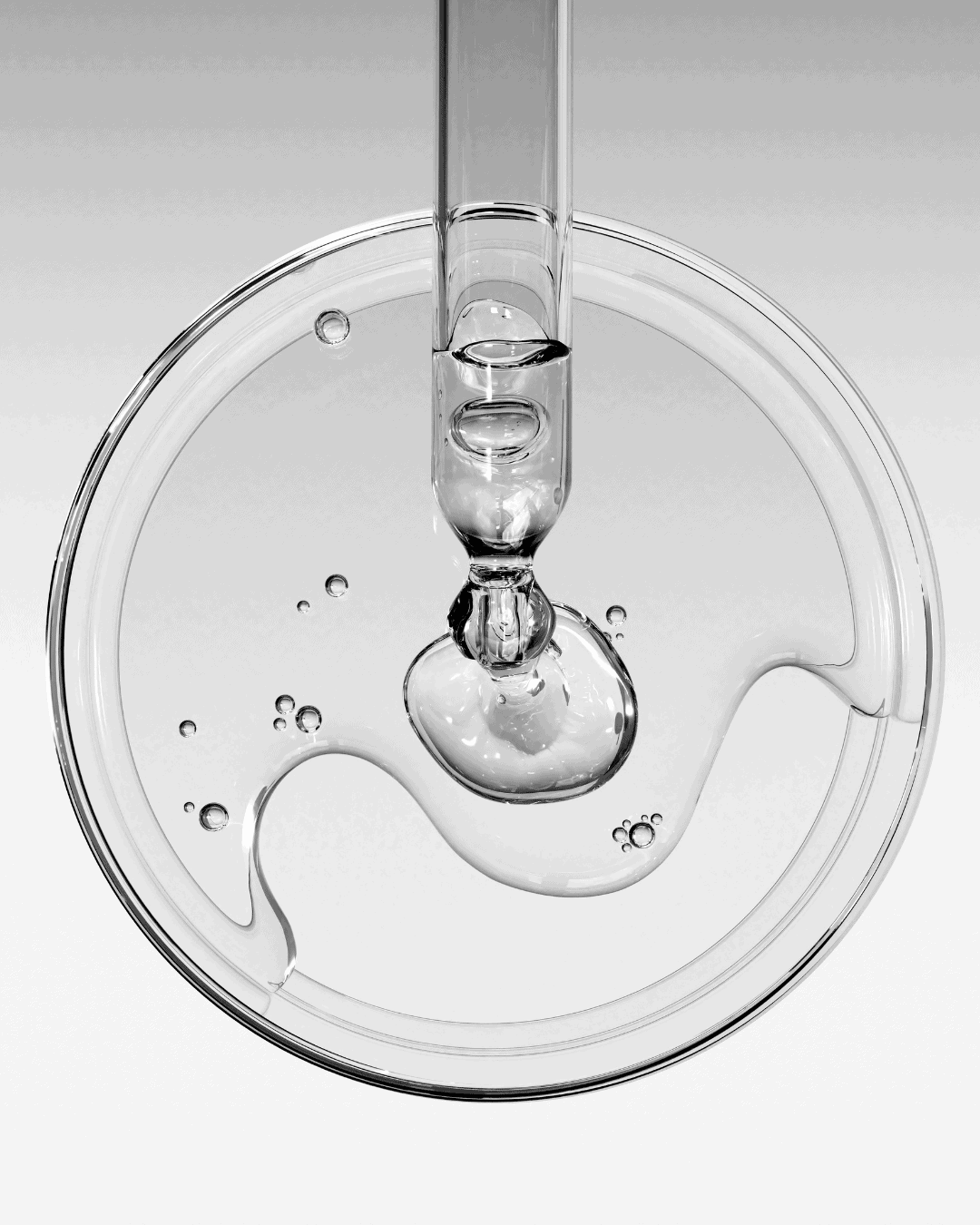 Vial of liquid amino acids or supplements for sports nutrition and health.